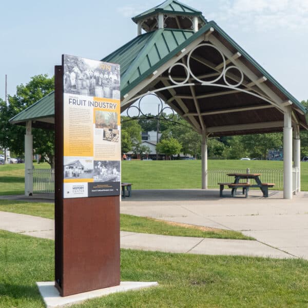 The "History Lives Here" historic marker at Coughlin Bayou