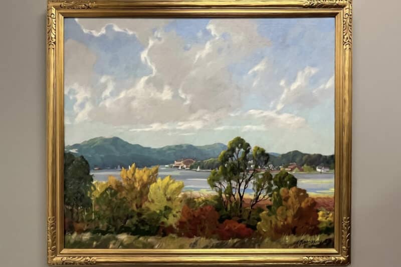 Painting "Big Pavilion from the Douglas Shore" by Carl Hoerman